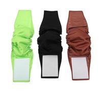 Beavorty 3 Pañales Reutilizables para Perros Machos Pequeños, Banda Abdominal Lavable de Poliéster para Cintura 36-42 Cm, Alta Absorción y Ajuste Seguro para Uso Interior y Exterior