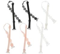 Beavorty 3 Pares de Tirantes de Encaje para Sujetador Femenino, Correas de Repuesto Ajustables Diseño Floral, Colores, Accesorio para Lencería Estilo y Comodidad