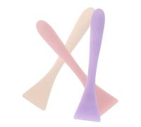 Beavorty 3 Piezas Brochas Aplicadoras de Facial de Silicona Suave y Flexible Herramienta Reutilizable para Aplicar Cremas Exfoliantes y Lociones Corporales Colores Morado y Rosa