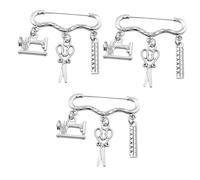 Beavorty 3 Piezas Broche Decorativo de Máquina de Pendiente Creativo de Diseño para Ropa y Mochilas para Diseñadores de Moda