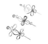 Beavorty 3 Piezas De Accesorios Para El Cabello Retro Horquillas Vikingas Horquillas Chinas De Aleación Hueca Vintage Accesorios Para El