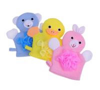 Beavorty 3 Piezas Guantes Accesorio De Baño Tómate Un Baño Red De Burbujas Niño