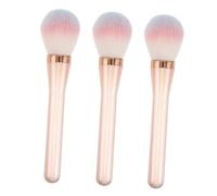 Beavorty 3 Piezas Pinceles de maquillaje de colores cepillo para polvos sueltos lana de fibra. Pink