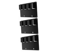 Beavorty 3 Piezas Soporte Organizador para Herramientas de Peluquería Negro Estante para Cortapelos Eléctrico Rack para Salón Compatible con Varios Modelos Diseño Duradero y Accesible