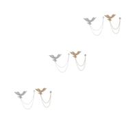 Beavorty 3 Series Alfiler Águila Pin De Pecho Vintage Accesorio Hombres Y Mujeres 2 Piezas X 3