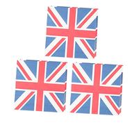 Beavorty 3 Tejido Union Jack servilleta decorativa de fiesta decoración decoraciones Jacobo servilleta con estampado de británica festiva flexible Papel