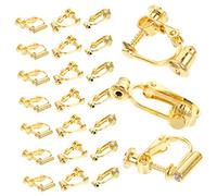 Beavorty 30 Agujas Para Cambiar Los Clips De Oreja Tornillos Pendientes De Perla Ganchos Cierres Cierres Convertidores De Pendientes Clips Para Pendientes Accesorios De Pendientes