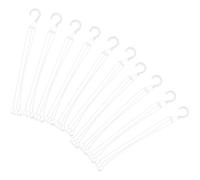 Beavorty 30 Ganchos Colgantes para Macetas de Plástico Blanco, Gancho de Alta Resistencia para Plantas, Soportes para Macetas Colgantes, 30 Piezas, Uso en Jardín, Balcón y Terraza