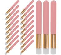 Beavorty 30 piezas Cepillo de Limpieza de Pestañas Multifuncional con Cabezal Redondo Aplicador para Maquillaje y Cuidado Labial Suave para Sensible para