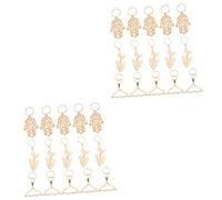 Beavorty 30 Piezas colgante de rastas africanas accesorios para trenzas moño puño joyería de concha de mar miedo accesorios para rastas accesorios de trenza aleación Ornamento Decorar