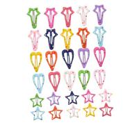 Beavorty 30 Piezas Pinzas Pelo Para Niñas Pinzas Kawaii Forma De Estrella Infantiles Para Usar El Recreo Escolar
