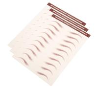 Beavorty 3hojas Pegatinas Para Cejas Naturales Láminas Adhesivas Resistentes Al Agua Marrones Tatuajes De Cejas Para Moldear Productos De Maquillaje Para Ojos Para Uso Diario