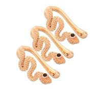 Beavorty 3piezas Clip Nasal De Serpiente Anillo Nasal Falso Joyería De Serpiente Anillo De Piercing Nariz Dorado