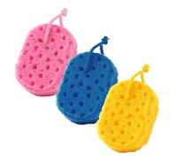 Beavorty 3piezas Esponjas de Baño para Ducha Exfoliantes Corporales para Mujer Hombre y Adolescente Esponjas de Baño para Limpiar el Cuerpo Casa o Viaje
