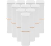Beavorty 4 Juegos Cosmético Revestimientos Varita Mágica Mini Máscara Poseedor Tubos Cap Contenedor De Brillo De Labios Recargable Contenedor De Brillo De Labios Vacío Abs 10 Uds * 4