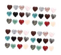 Beavorty 4 Juegos Cristales De Corazon Cubitos De Hielo Artificiales Esfera Cubo Rocas Claras Para Jarrones Figura De Mesa De Cristal Pantalla De Cristal Piedra De Cristal 12 Uds * 4