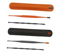 Beavorty 4 Juegos Double Headed Stainless Steel Ear Cleaner Kit Spiral Ear Wax Removal Tool Practical Reliable For Home Use