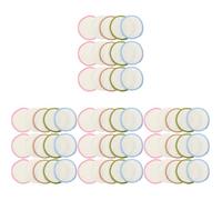 Beavorty 4 Juegos Puff De Limpieza Facial Con Almohadilla Desmaquillante De Felpa De Bambú Y Algodón Lavable Desmaquillantes Reutilizables Limpiadores Faciales Llevar Gel 15 Uds * 4