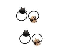 Beavorty 4 Piezas anillo de los titulares de de caballo de las niñas anillo de pelo lindo hair topper kinder anillo de pelo divertido anillo de pelo de niña