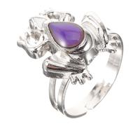 Beavorty 4 Piezas Anillo Termocrómico Llave Inquietos Dedo Anillo De Emoción De Cambio De Color Anillos Para Anillos De Rana Para Mujer Joyería De Aleación