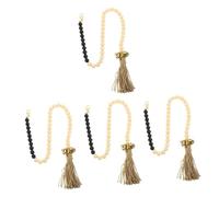 Beavorty 4 Piezas Cadena de adiestramiento de Perros Cadena de Timbre decoración de Madera Cuerdas Decorativas para Campanas de Perro. Timbre de Perro Tejer Timbre de la Puerta Cachorro