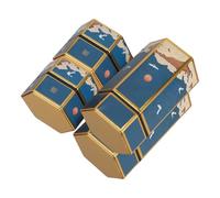 Beavorty 4 Piezas Caja Metálica para Diseño Lata Hermética con Tapa Almacenamiento Portátil Pequeño Recipiente Recargable para Cigarrillos Oficina Viaje