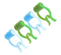 Beavorty 4 Piezas clip corrector de nariz cuello de cisne cubos organizadores transparentes filtro del tanque de entrenador de pulmones nasal strips pinzas de nariz clip nasal Eva