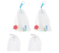Beavorty 4 Piezas de Bolsas de Espuma de Jabón de Pe para Piel, Agujero para Colgar, Ideales para Uso Doméstico, Mantienen la Piel y Luminosa