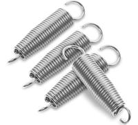 Beavorty 4 Piezas de Resorte de Pedal para Bombo de Metal, Accesorio Compacto y Profesional para Batería, Tensión Alta y Durabilidad Garantizada