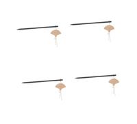 Beavorty 4 Piezas Horquilla de Madera con Abanico y Flecos Diseño Vintage para Peinados Hanfu Accesorio Versátil para Bodas y Diario
