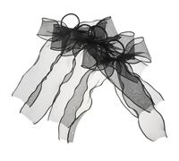 Beavorty 4 Piezas Lazos Pelo de Organza para Niña Diseño Clásico y Elegante, Coleteros Elásticos Fáciles de Usar para Accesorios de Cabello en Navidad