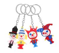 Beavorty 4 Piezas Llavero Muñeco Dibujos Animados Juguetes De Mini Estatuilla De Favores De Fiesta De Carnaval Lindo Llavero Figurilla Llavero Lindo Novio Goma Blanda