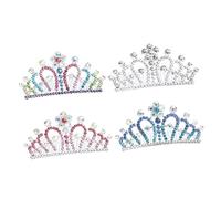Beavorty 4 Piezas Peine De Pelo De Para Accesorios De Flores De Arcilla Novia Princesa Mini Tiara Paseo Tiara Pequeña Con Peineta Pastel Pinzas Para El Cabello Brillantes