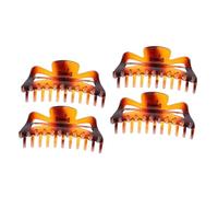 Beavorty 4 Piezas Pinza de para atrapar el pelo hair clips horquillas moño pasador tómate un baño garra de pelo Corea del Sur rascar Perder clip de tiburon Acrílico