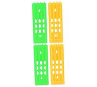 Beavorty 4 Piezas Tobillera Largo Estante De Almacenamiento del Anillo del Pie Accesorios Amarillos Accesorios para Pájaros Clips Poseedor Bebé Paloma Mensajera El Plastico