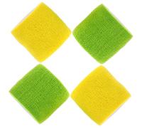 Beavorty 4 Rollos Vendajes para Tatuajes Elásticos y Adhesivos de Vendaje de No Tejida Color Amarillo y Verde para Tatuajes