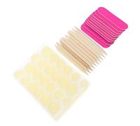 Beavorty 40 Piezas Kit De Manicura Herramientas Para Manicura Uñas Postizas Pegatinas De Doble Cara Varillas De Madera Para Uso Doméstico