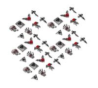 Beavorty 40 Piezas Nail Art Jewelry Vintage Halloween Charms Punk Gothic Heart Cross Bat Skull Decorations For Holiday Manicure DIY