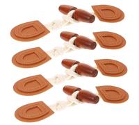 Beavorty 4pares Botón De Bocina Botones De Palanca Para Ropa Botones De Cierre De Cuero Sintético Para Abrigos Retro Para Abrigo