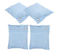 Beavorty 4piezas Bolsas Purificadoras De Aire Bambú Desodorantes Profesionales Para Armarios Interiores y Zapatos Eliminan Olores El Hogar