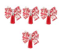 Beavorty 4piezas Diadema De Lazo Japonés Borlas Para Mujeres y Niñas Accesorios De Cabello Elegantes y Coloridos Para Fiestas y