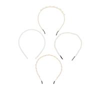 Beavorty 4piezas Diadema De Perlas Para Niña Elegante Tocado De Abs Accesorios De Boda Decorativos Diadema De Boda Exquisita Para Ceremonias