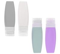 Beavorty 4piezas Dispensador Loción Champú Bolsa Champú Vacía Envase Viaje Duradera