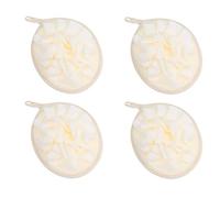 Beavorty 4piezas Esponja Baño Exfoliante Vegetal Estropajo De Luffa Esponjas De Ducha Portátiles Accesorio De Baño