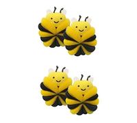 Beavorty 4piezas Esponja De Infantil Bola De Baño Suave y Ligera Accesorio De Portátil Para Niño Niña Crea Burbujas y Limpieza Efectiva Diseño De Abeja Divertido y Espacio