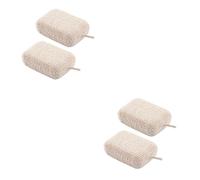 Beavorty 4piezas Esponjas Exfoliantes De Baño Limpiadores Corporales Para Scrubbers De Cuerpo Beige Para Exfoliación Diaria y Cuidado Piel