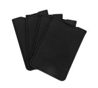 Beavorty 4piezas Estuche Organizador De Piel Sintética para Peines y Pinzas De Pestañas Multifunción y Portátil Bolsa Protectora para Uso Hogar y Viaje Color Negro