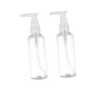 Beavorty 4piezas Frasco De Emulsión De Dispensador De Líquido De Plástico Bomba Frasco De Champú Para Cosméticos Loción Perfumes Para Viajes y Actividades Al Aire