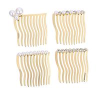 Beavorty 4piezas Peine Pinza Lateral Accesorio Multifuncional Para Cabello Para Diversas Ocasiones Ligero y Portátil Fácil De Sostener No Rayas Las Manos
