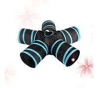 Beavorty 5 Corteza de Corcho para Reptiles Juguetes de Conejito túnel para Mascotas Animal Juguetes para Conejillos de Indias Pet Toy túnel Plegable para Gatos el Gato Tunel de Gato Pasillo